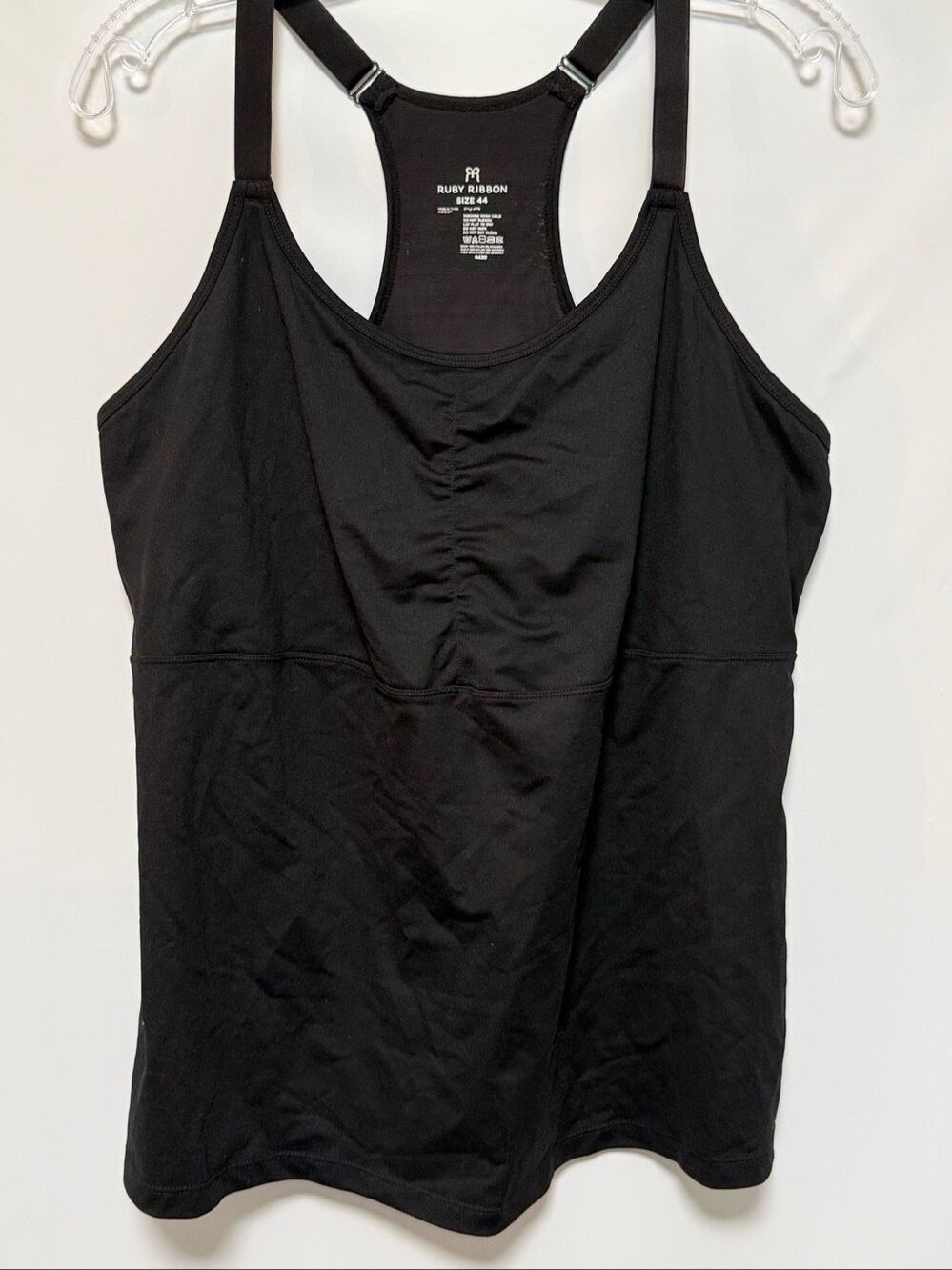 Ruby Ribbon second skin cami tank top black Shapewear size 44